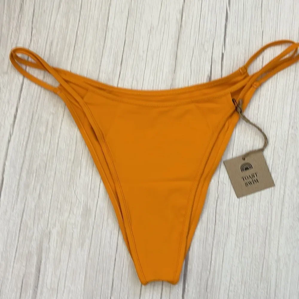 Toast Swim Signature Open Side Bikini Bottom Marigold - Picture 5 of 9